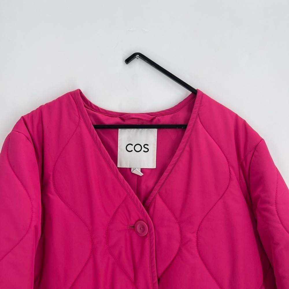 Cos Bright Pink Padded Liner Quilted Jacket